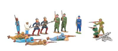 D.C. Révolution Anglaise et Fantassins divers en plomb creux…