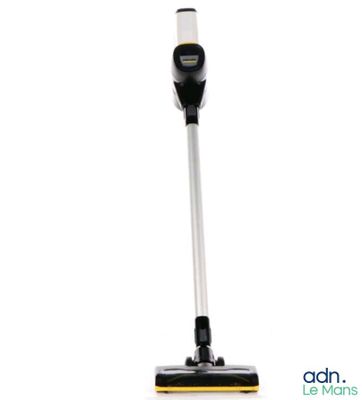 a close up of a mop on a white background