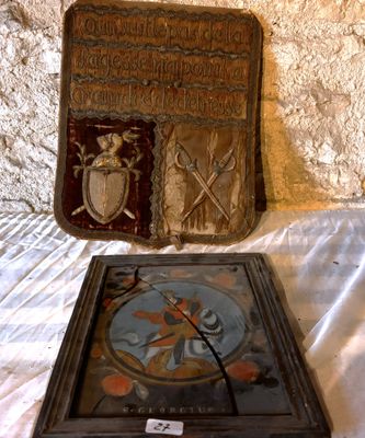 Blason + St Georges en vitrail (accidents) - Photo 1