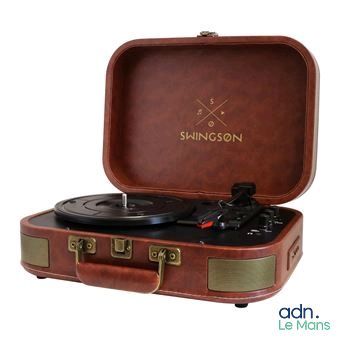 une image représentant une valise contenant un tourne-disque