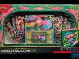 the box contains a lot of pokemon cards and a pokemon figure