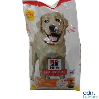 Hill's Science Plan Adult Light Weight : croquettes pour chien à base de poulet