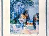 painting of a painting of a man and a woman in a garden