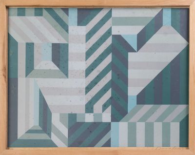 Ecole contemporaine, Composition géométrique, lithographie e…