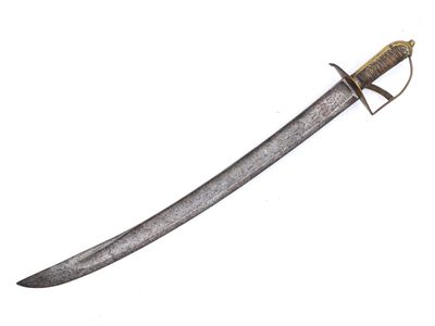 gros plan d'une épée sur fond blanc