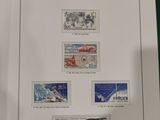 a picture of a book with stamps and a picture of a plane