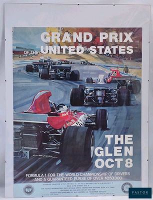 poster of grand prix of the united states, the glen, october 8, 1968