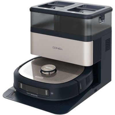 an image of a black and silver coffee maker on a white background