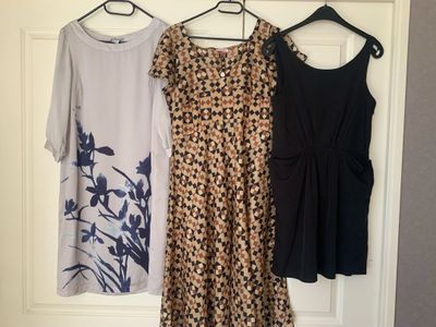 Expédition obligatoire - Lot de 3 robes satin Amisu, Zara et… - Photo 1