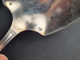someone is holding a spoon with a lot of dirt on it