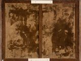 an image of a picture of a dirty wall with a window