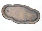 a metal tray that is shaped like a cloud