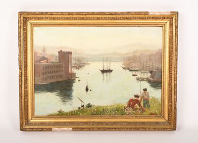 a picture of a painting on the wall of a room