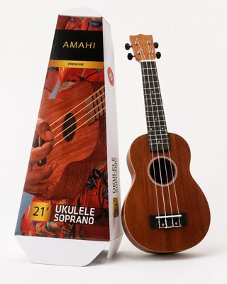une image représentant un ukulélé avec, à l'intérieur, une boîte et une guitare