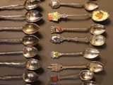 a lot of spoons that are on the table