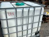 a large white container sitting on top of a pallet