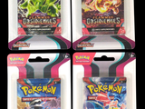 quatre paquets de cartes à collectionner Pokémon dans un lot