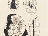 an image of a black and white drawing of different shapes