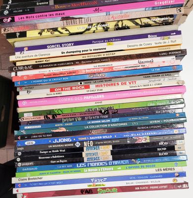 Carton de 40 bandes dessinées