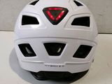 a close up of a helmet on a table