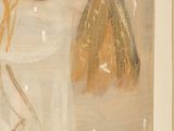 a painting of flowers in a vase on a table