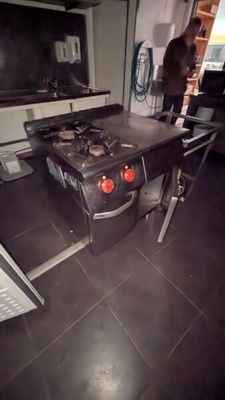 Piano gaz 2 feux en inox