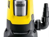 a close up of a yellow and black vacuum cleaner on a white background