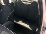 the interior of a car with black leather seats and black trims