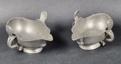 pair of silverplated vases with handles and handles