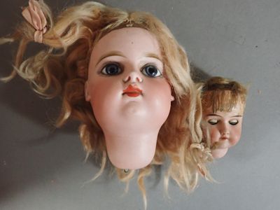 Poupée antique à trois visages*poupée à tête en porcelaine*poupée d