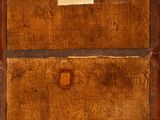 an image of a piece of wood with squares and squares painted on it