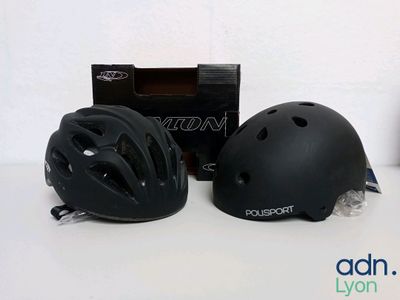 Lot de 2 casques de vélo - NEWTON - POLISPORT - Taille M - N…