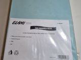 an image of a blue folder sitting on top of a white table