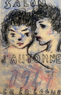 an image of a drawing of a woman and a child