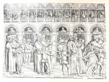 une illustration représentant un groupe d'hommes jouant du trombone