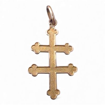 CROIX de lorraine or souvenir 1914-1915 poids 1,6 g - Photo 1