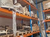 many shelves with boxes and boxes on them in a warehouse