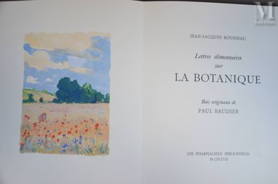 un livre sur lequel figure l'image d'un champ de fleurs