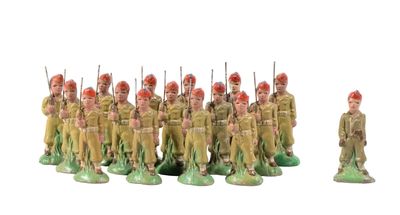 Resistex. 1940-45. Spahis Marocains au pas.