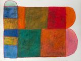 une image représentant un dessin d'une œuvre d'art multicolore