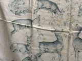 an image of a vintage wallpaper with deers on it