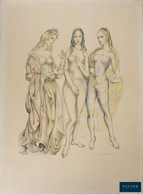 drawing of a group of women standing next to each other
