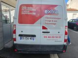 a van that is parked on the side of the street