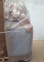 Fauteuil MARIJO en velours côtelé gris clair, dimensions: 10… (photo 2)