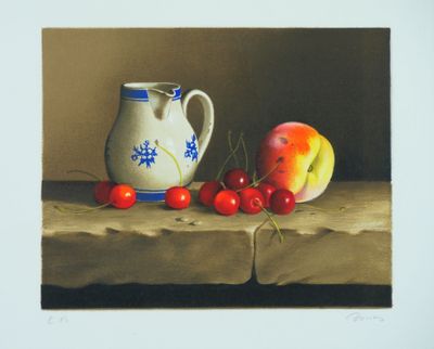 DANEIS (XXe). Nature morte. Lithographie.