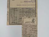 un vieux document sur lequel figure la photo d'un homme et d'une femme