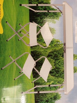 Lot de 4 tables de camping comprenant : 1 table de camping p… - Photo 1