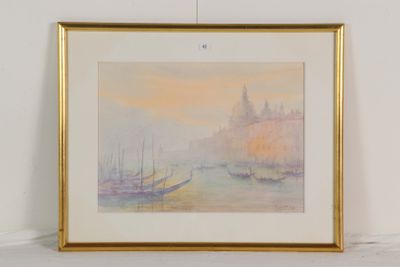 une image d'une photo d'un tableau représentant des bateaux sur l'eau