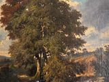an image of a painting of a man and a woman by a river