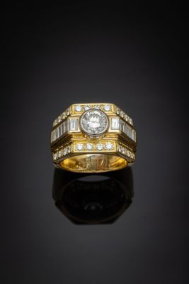Bague en diamant et or 18 carats